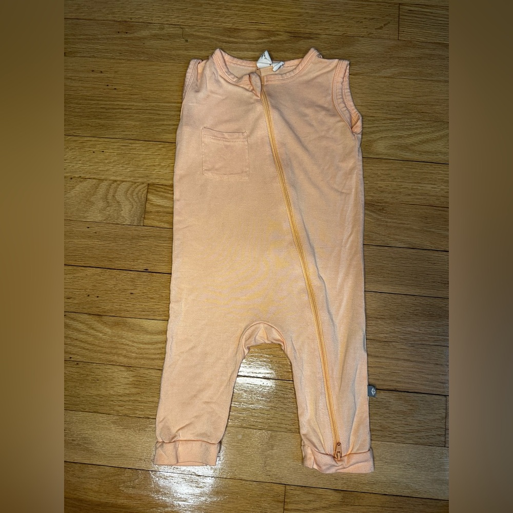 Kyte 12-18M Peach Sleeveless Kids One Piece